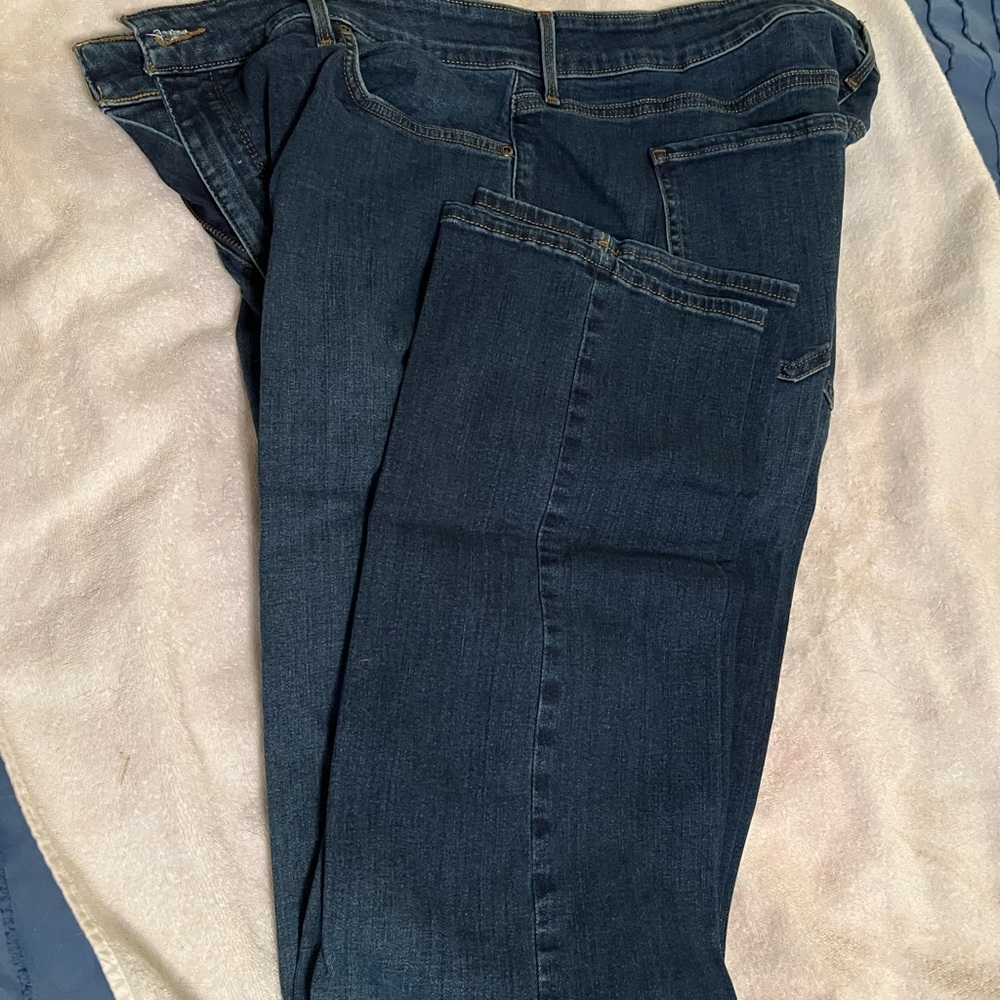 NYDJ Blue Straight Leg Jeans Classic Denim